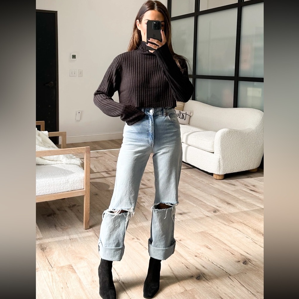 Shop Talulah Cropped Button Sweater